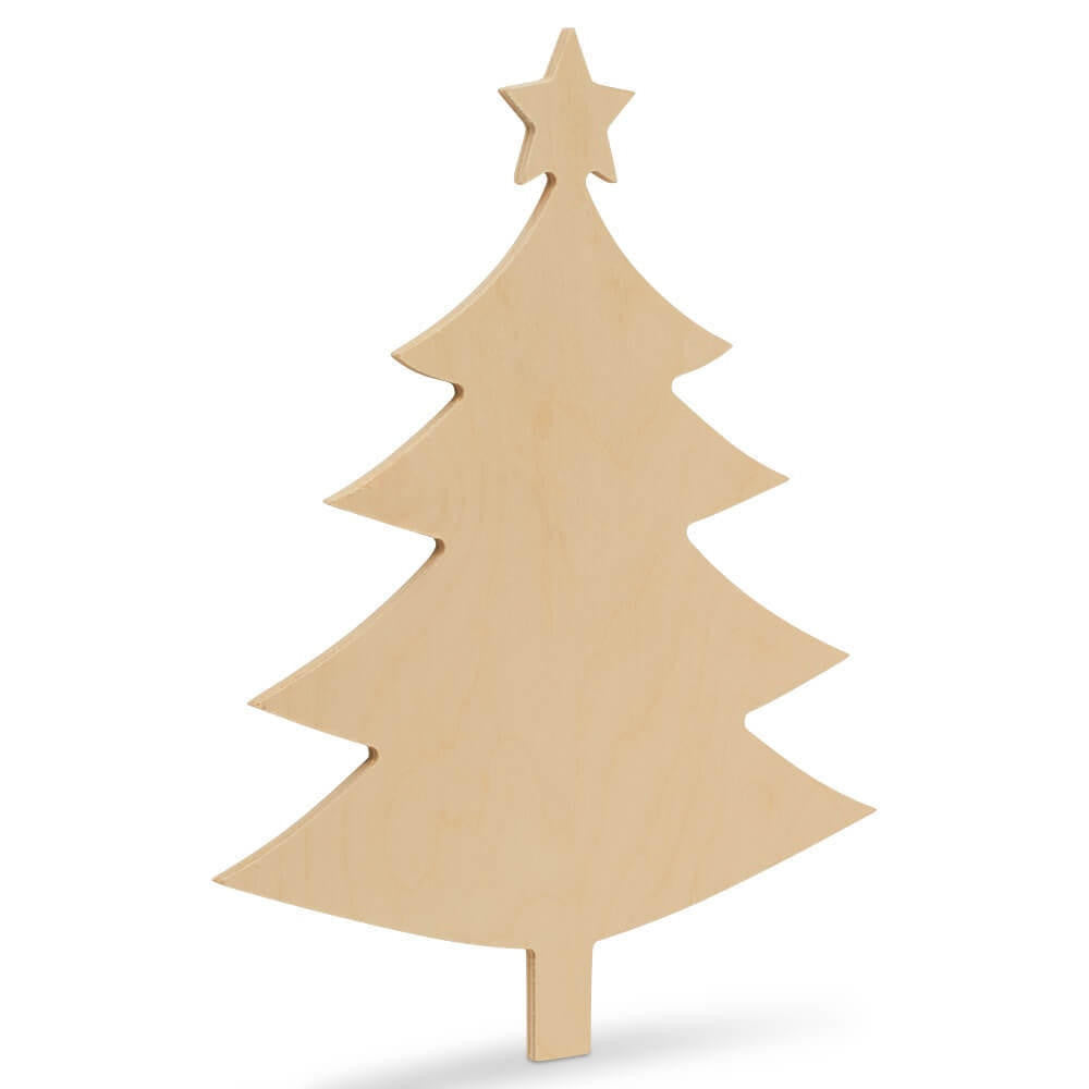 Christmas Tree With Star Cutout Small 6"L x 4.5"W