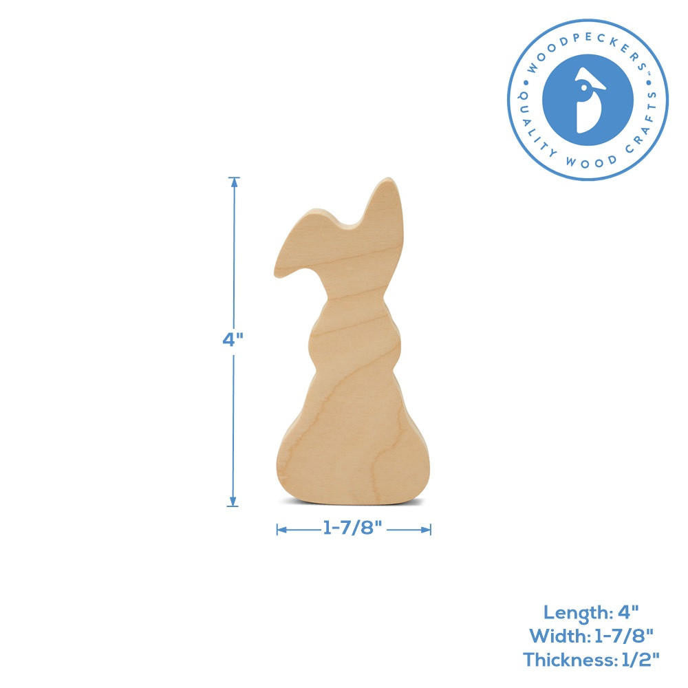 Woodpeckers Crafts Chunky Bunny Cutout