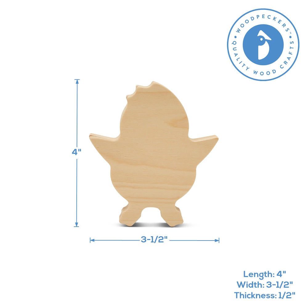 Woodpeckers Crafts Chunky Chick Cutout