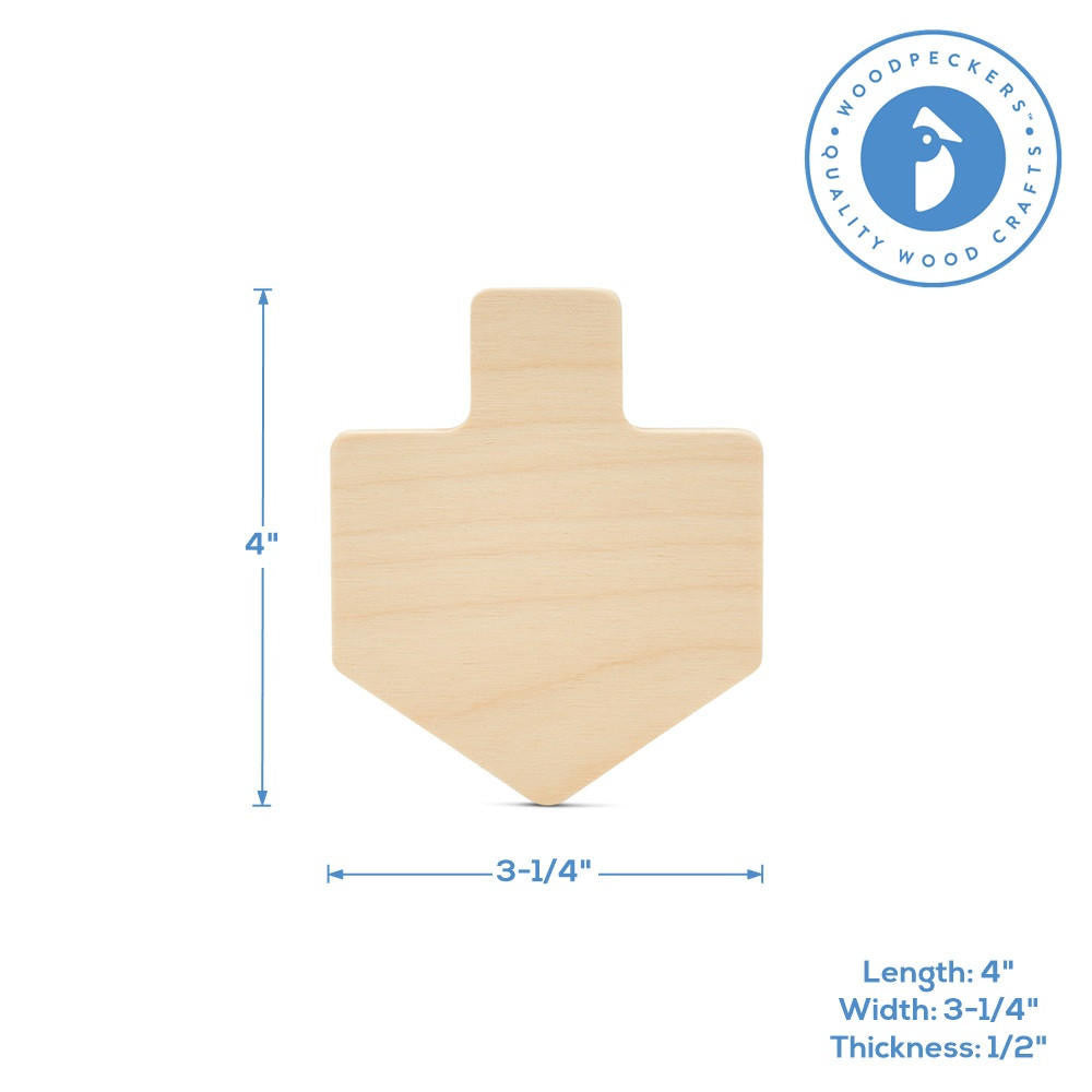 Chunky Dreidel Cutout
