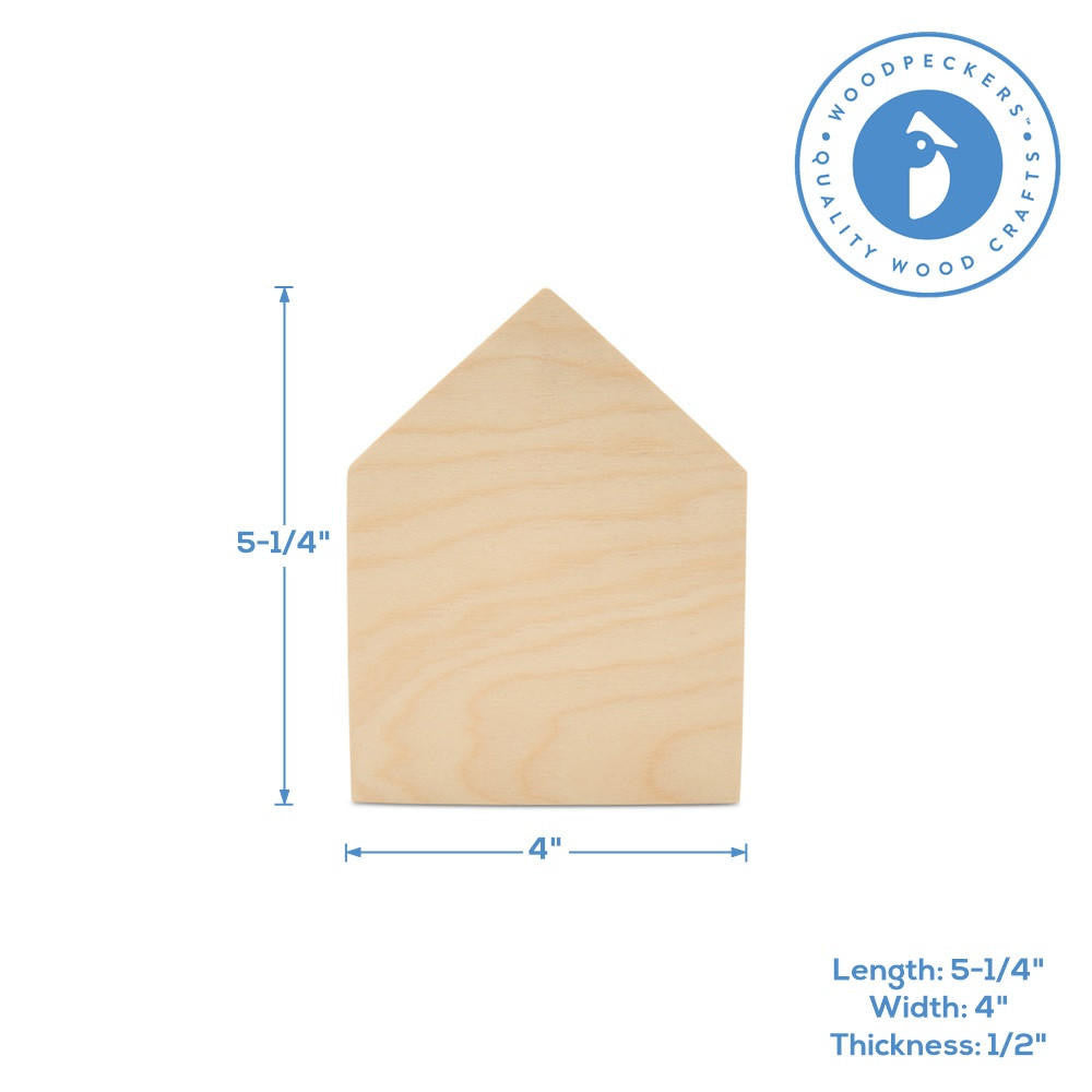 Woodpeckers Crafts Chunky House Cutout