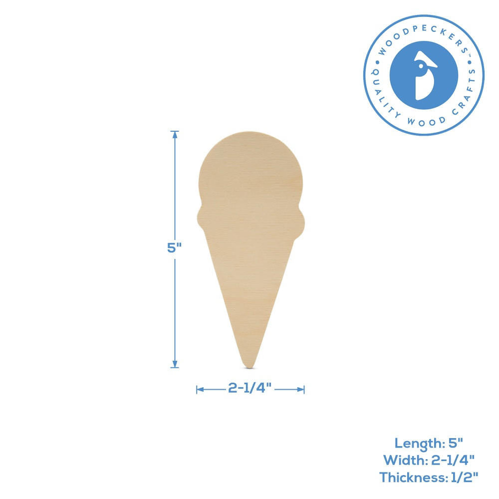 Woodpeckers Crafts Chunky Ice Cream Cutout