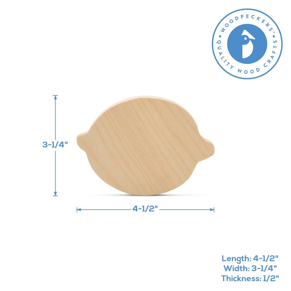 Woodpeckers Crafts Chunky Lemon Cutout