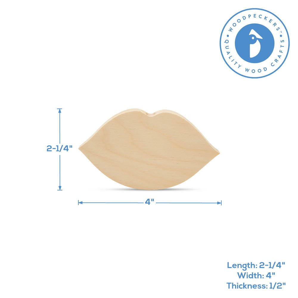 Woodpeckers Crafts Chunky Lips Cutout