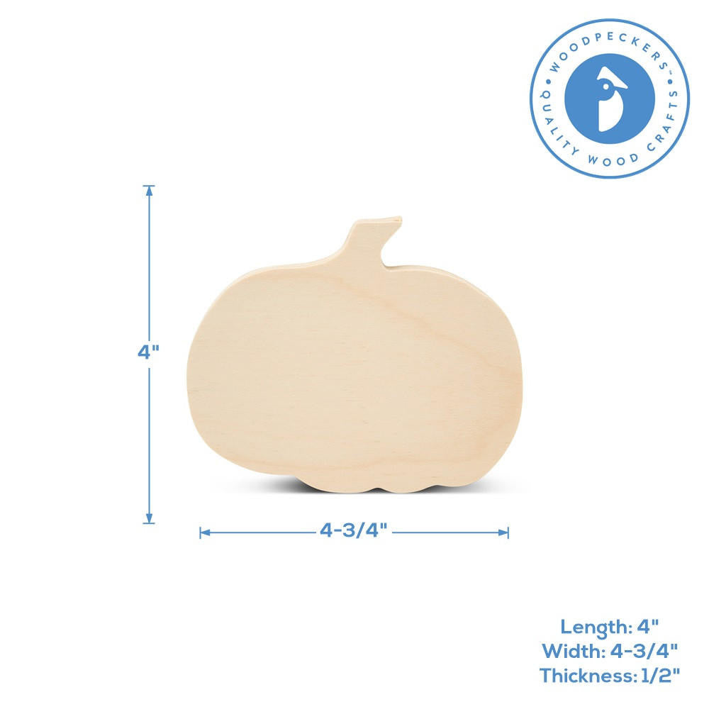 Woodpeckers Crafts Chunky Pumpkin Cutout