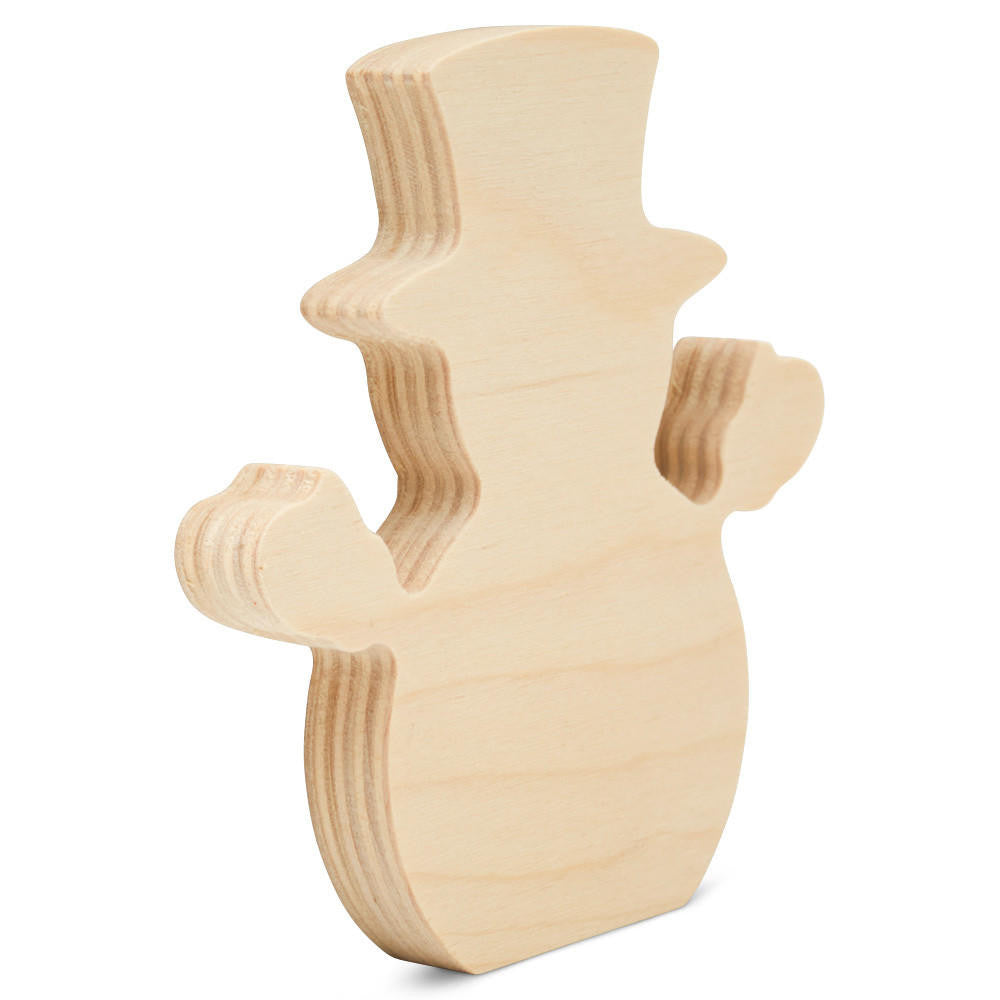 Woodpeckers Crafts Chunky Snowman Cutout