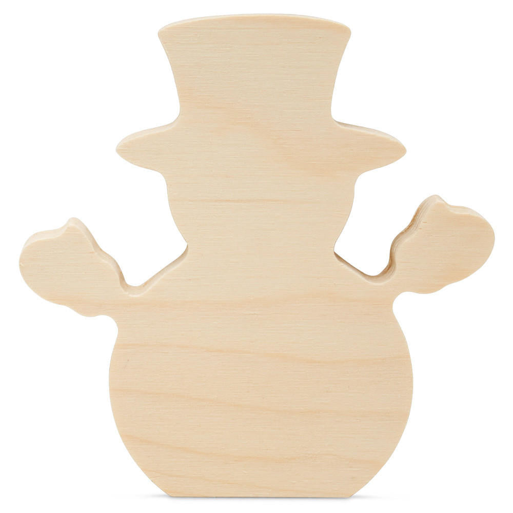 Woodpeckers Crafts Chunky Snowman Cutout