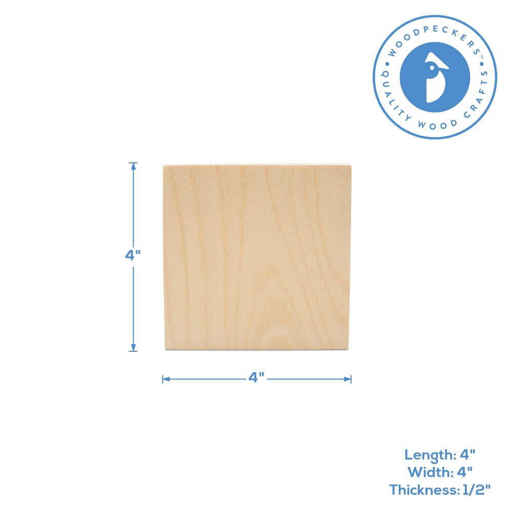 Woodpeckers Crafts Chunky Square Cutout