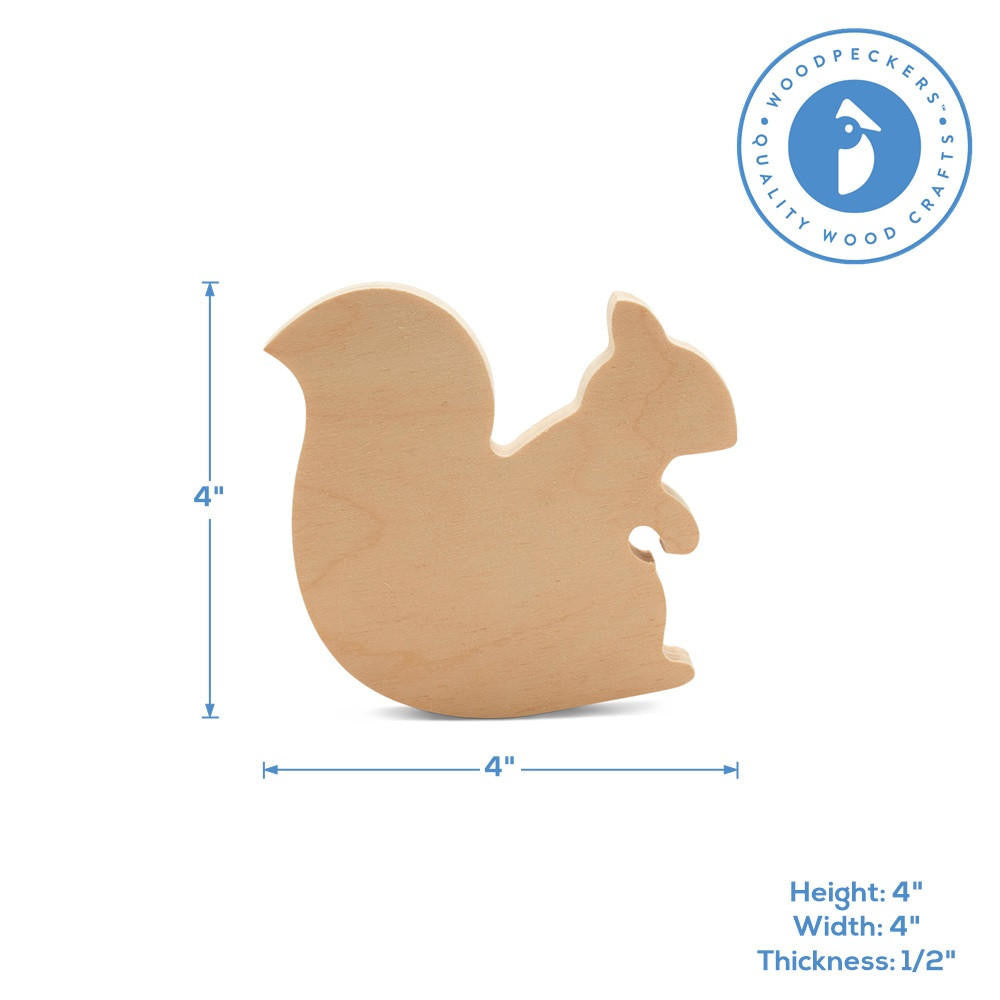 Woodpeckers Crafts Chunky Squirrel