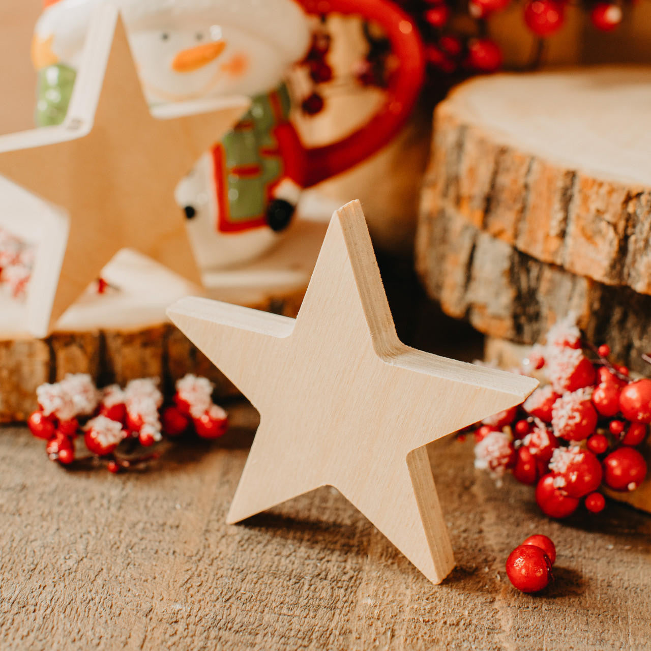 Woodpeckers Crafts Chunky Star Cutout