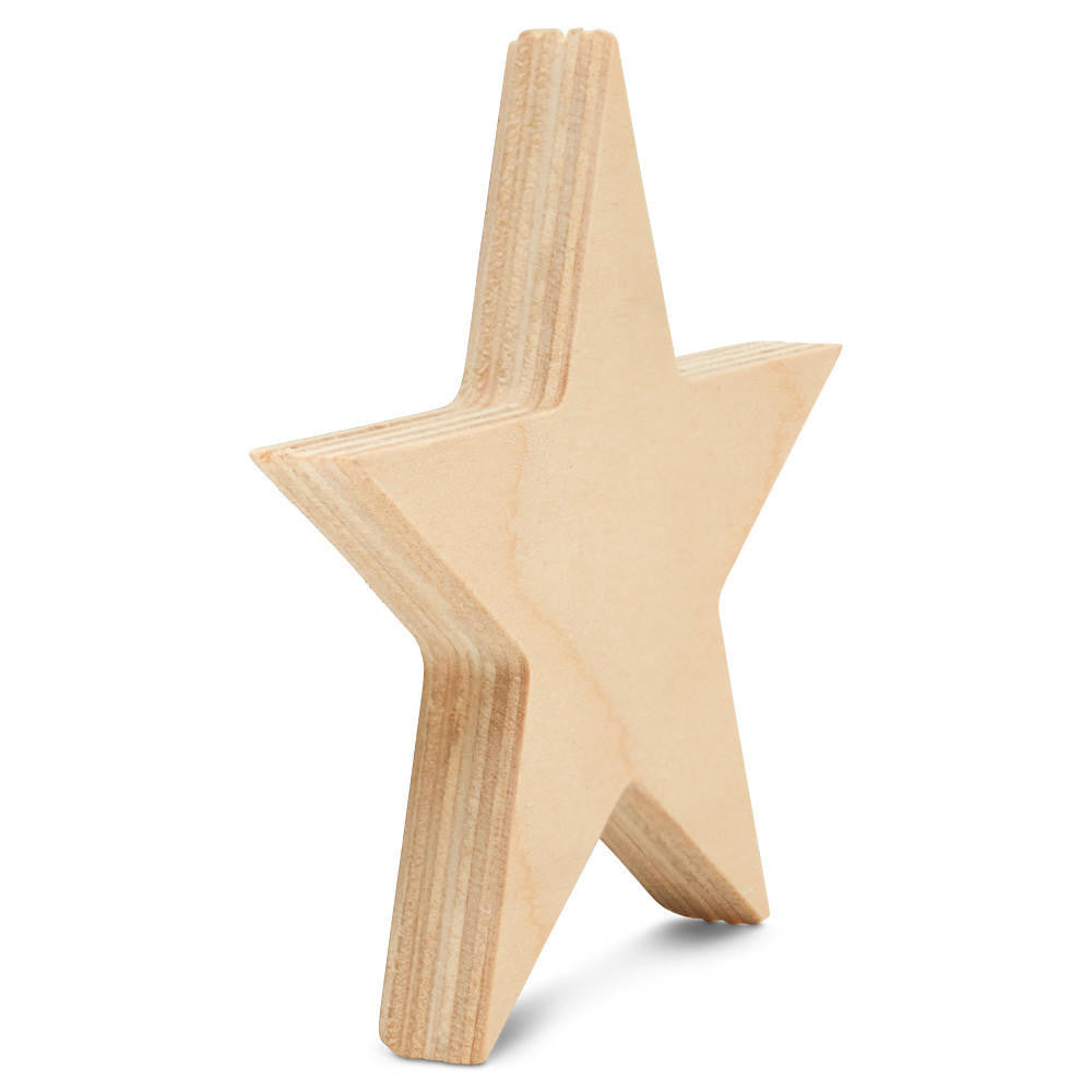 Woodpeckers Crafts Chunky Star Cutout
