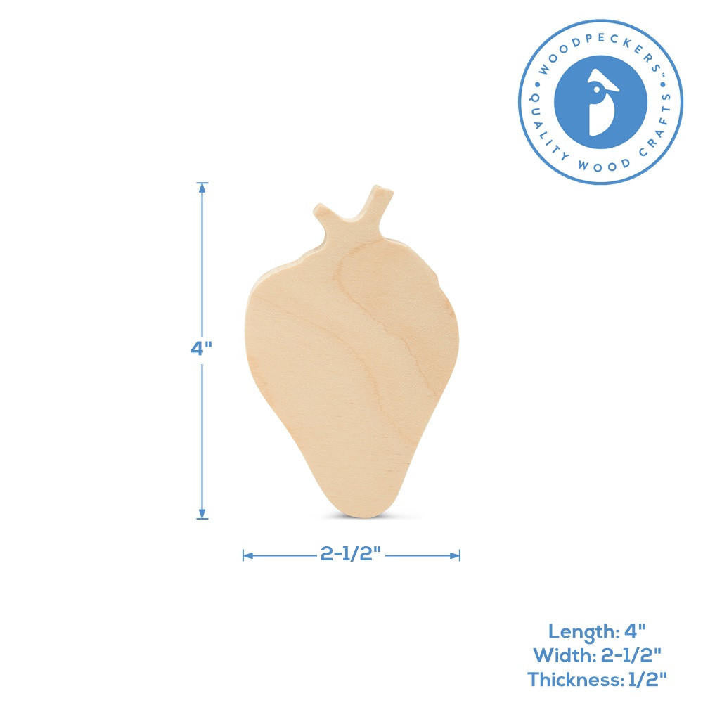 Woodpeckers Crafts Chunky Strawberry Cutout