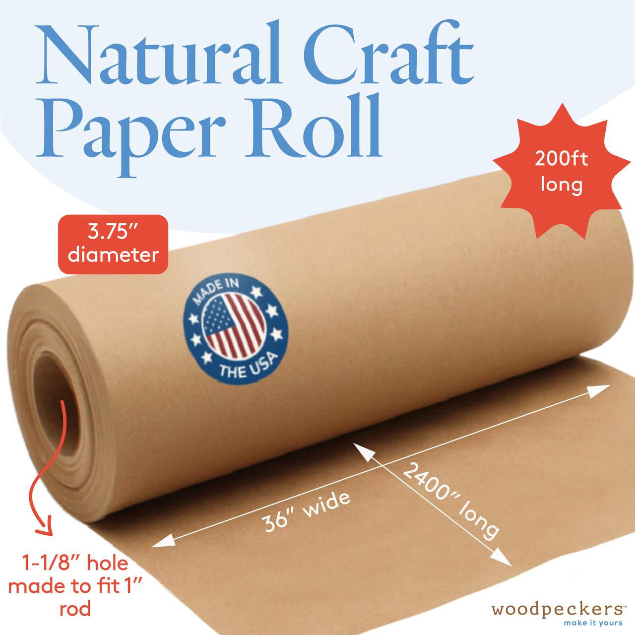 Craft Paper Roll, 2400" x 36”