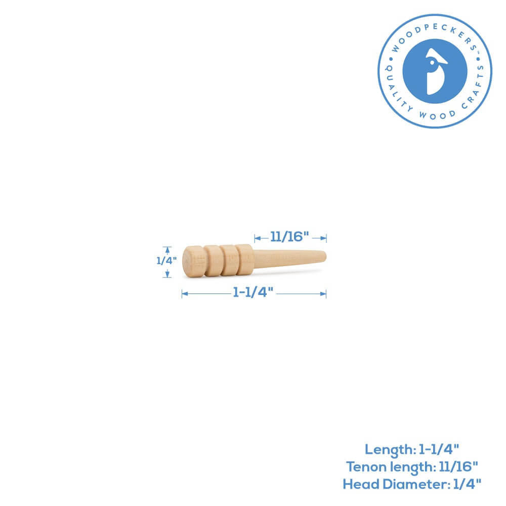 Woodpeckers Crafts Cribbage Peg, Natural
