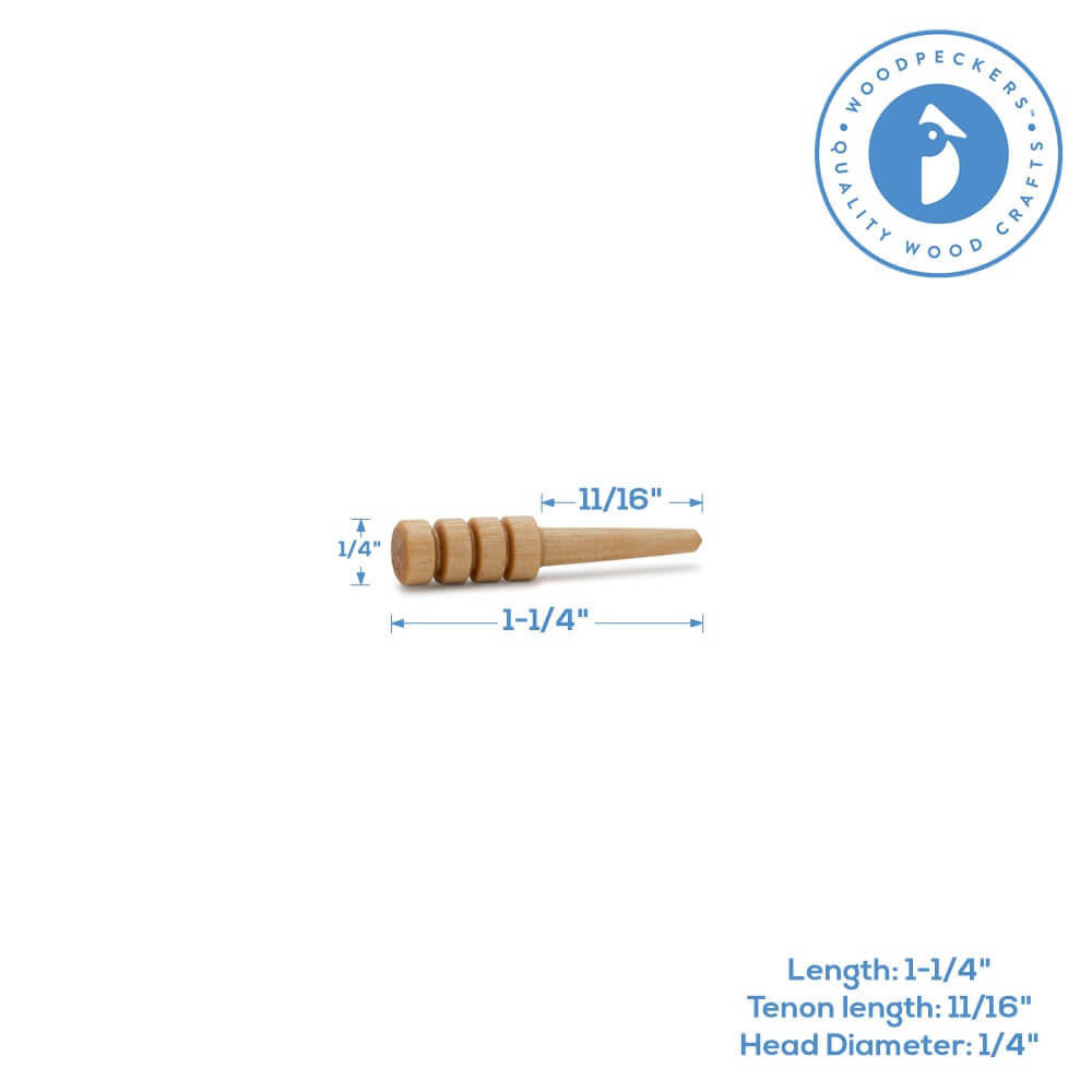 Woodpeckers Crafts Cribbage Peg, Varnished