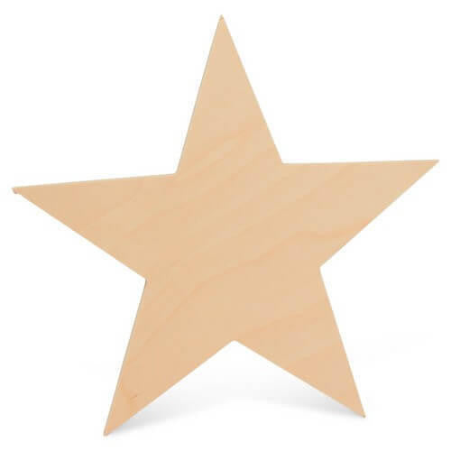 Woodpeckers Crafts Cutout Wooden Star, 17"