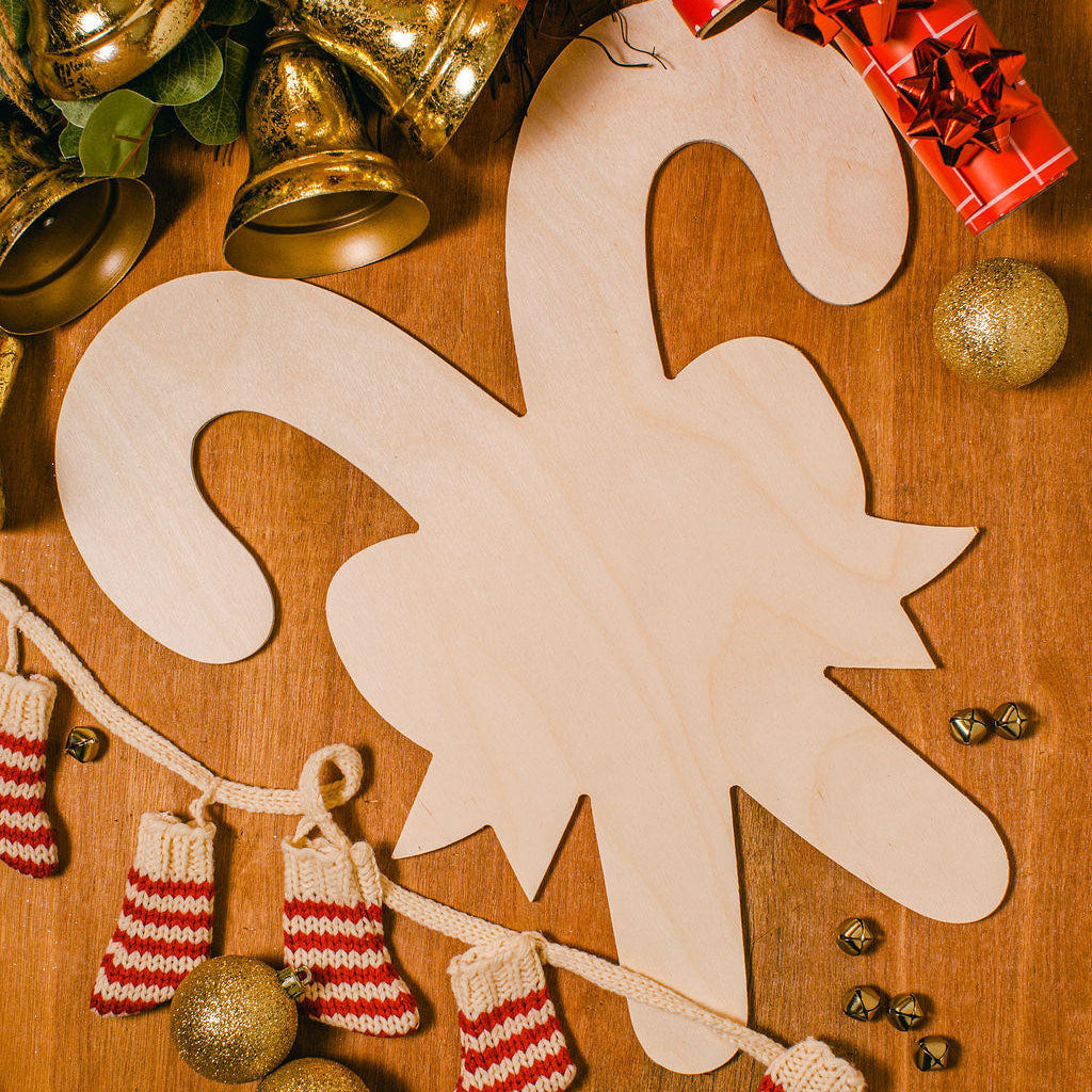 Woodpeckers Crafts Double Candy Cane Cutout Jumbo 18"L x 17"W