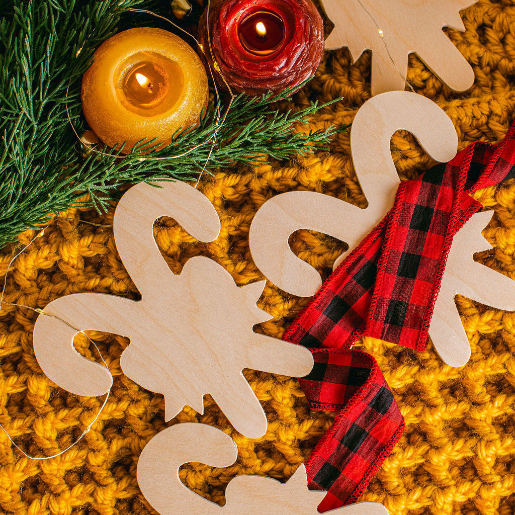 Woodpeckers Crafts Double Candy Cane Cutout Small 6"L x 5.5"W