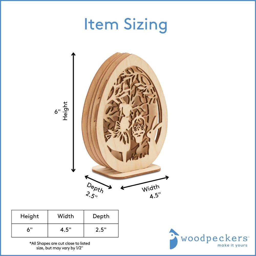 Woodpeckers Crafts Easter Egg Scene Layer'em, 5-Piece Kit