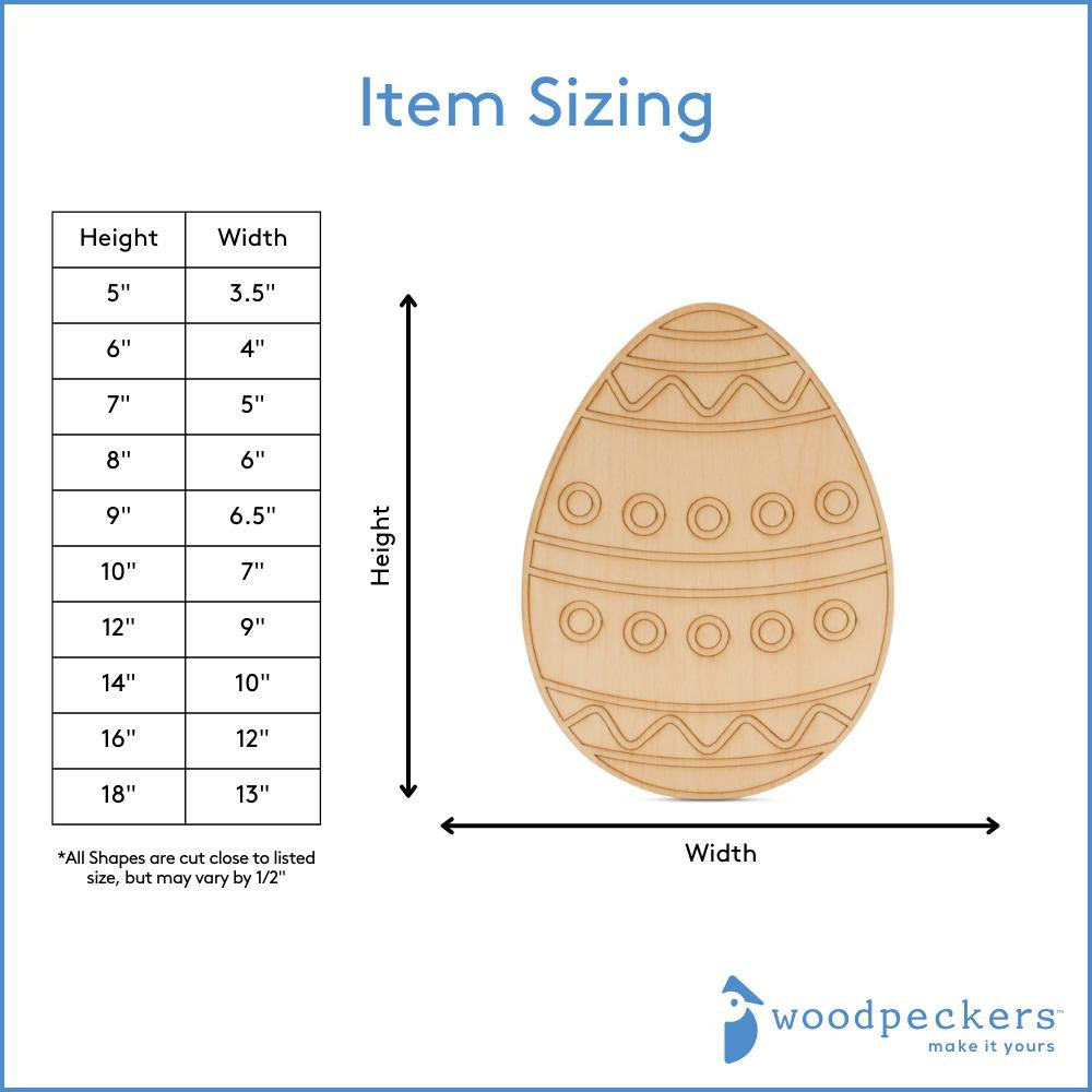 Easter Egg with Boho Etched Pattern