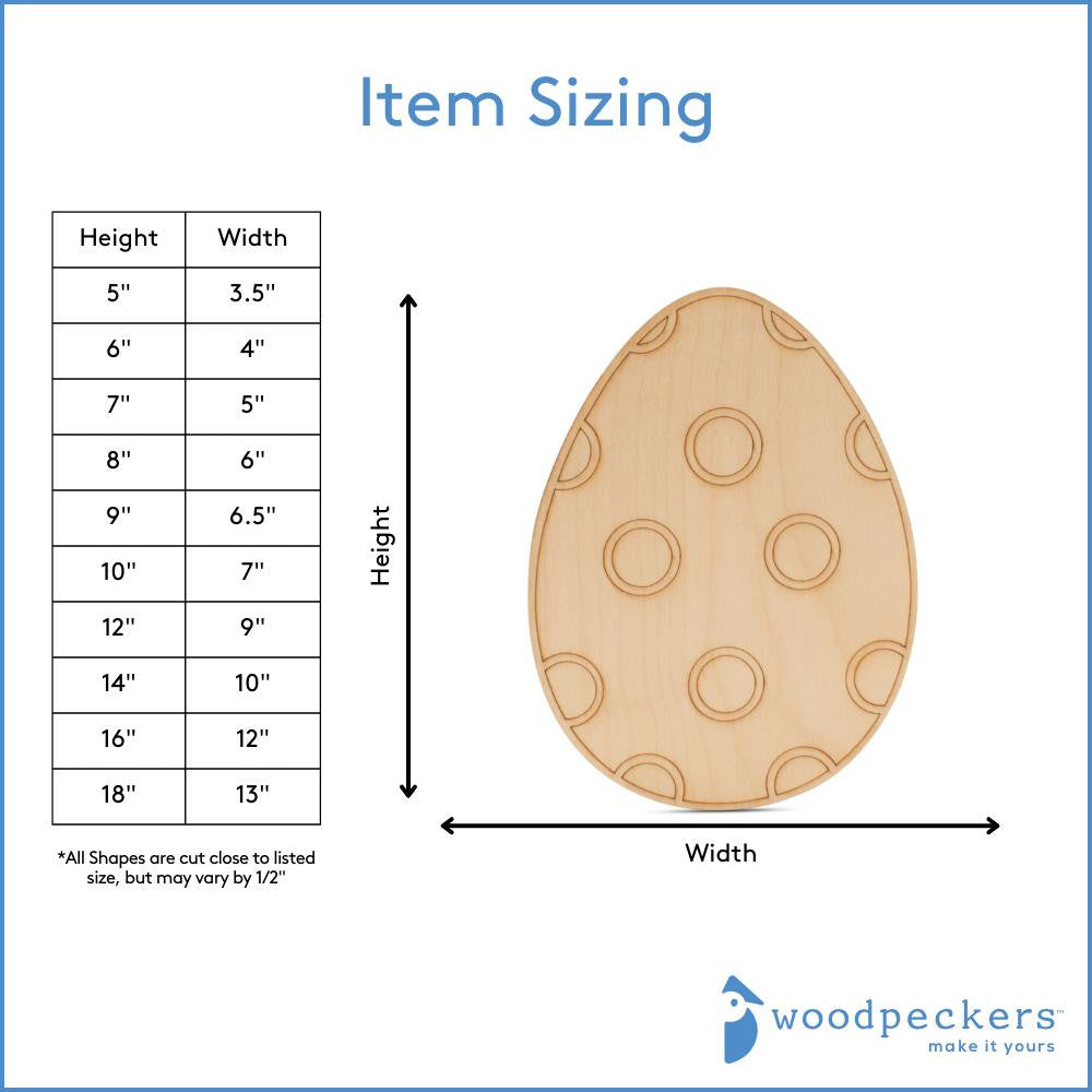 Woodpeckers Crafts Easter Egg with Dotted Etched Pattern