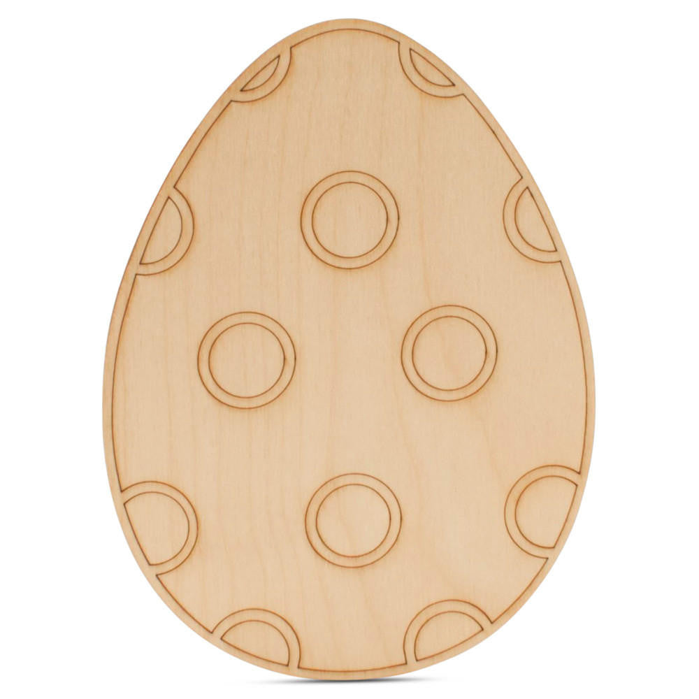 16" Easter Egg with Dotted Etched Pattern