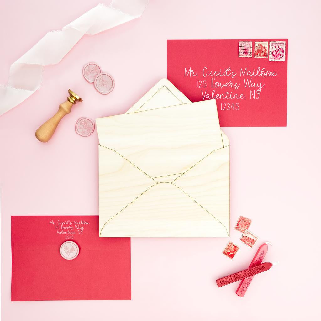 Woodpeckers Crafts Envelope Cutout with Card