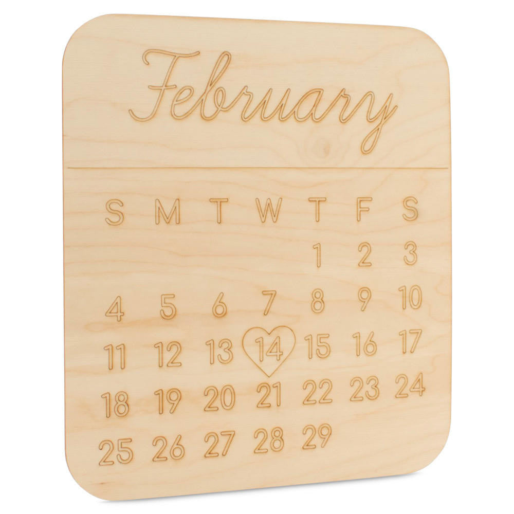 February Calendar Cutout