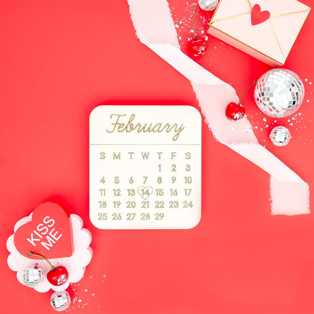 Woodpeckers Crafts February Calendar Cutout