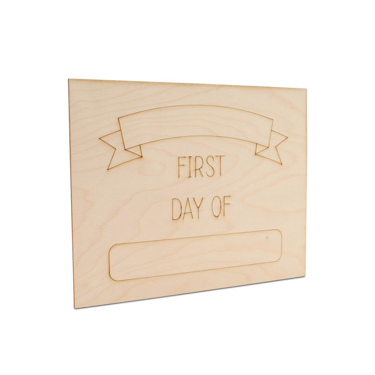 Woodpeckers Crafts First Day of School Sign