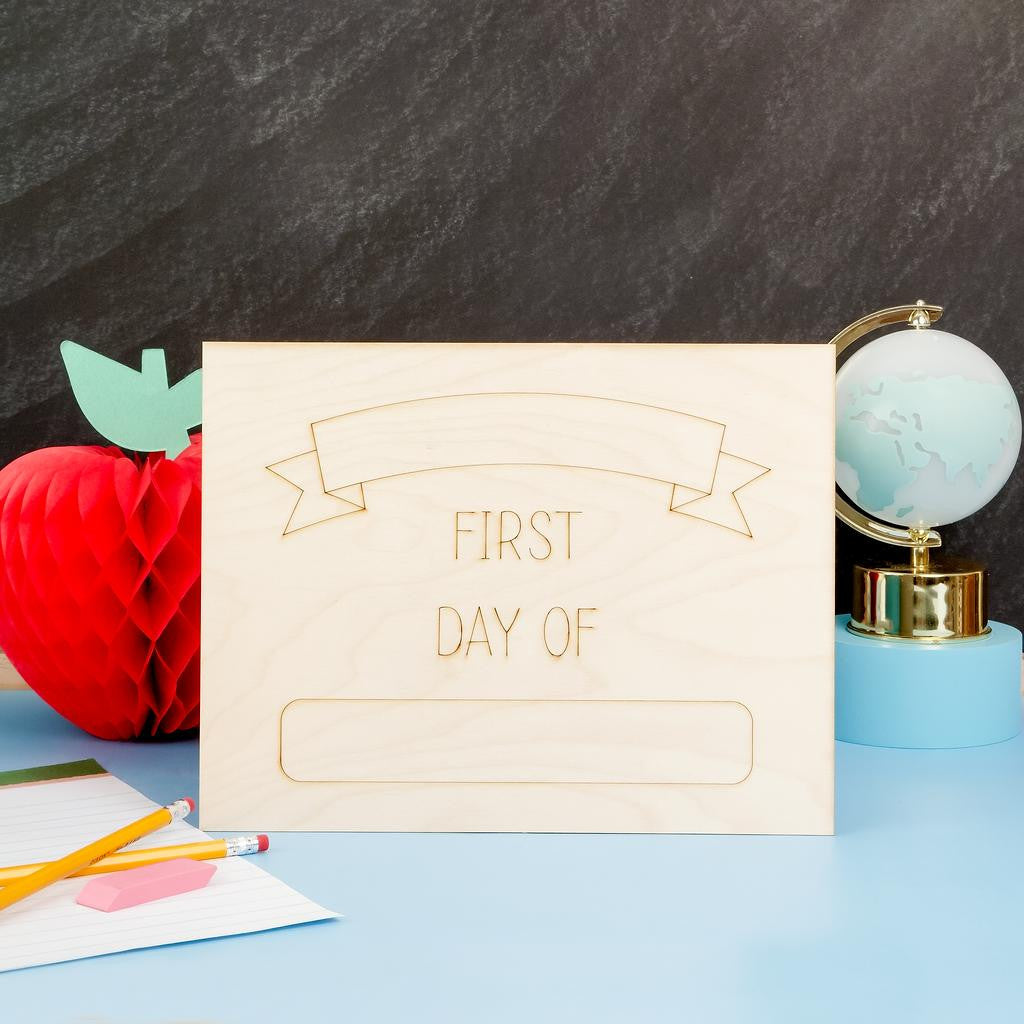 Woodpeckers Crafts First Day of School Sign