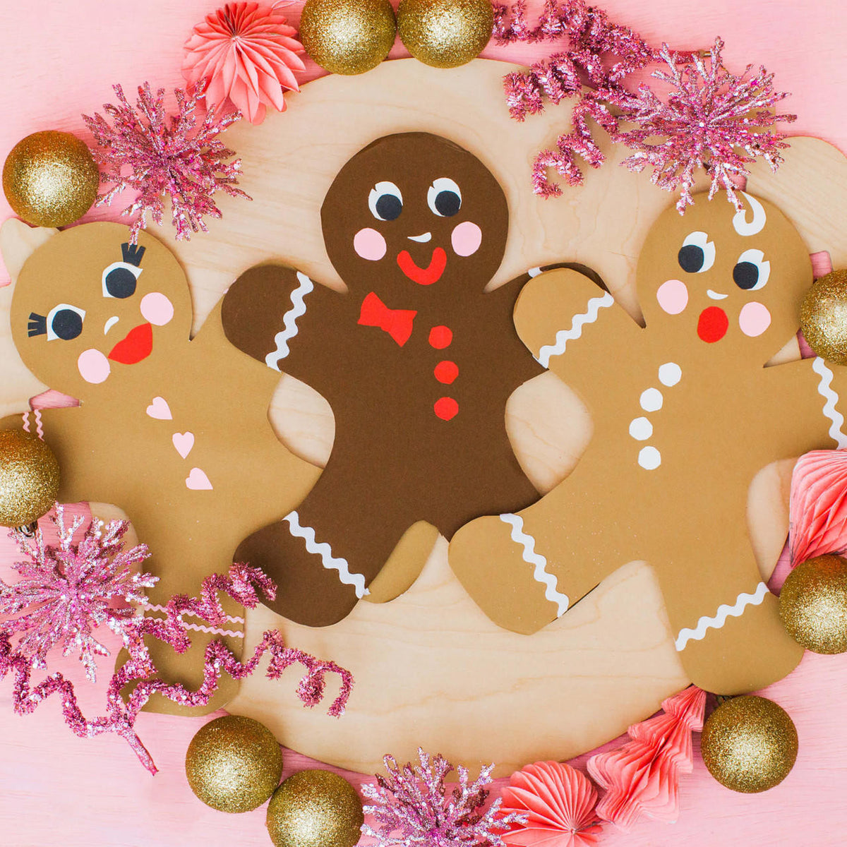 Gingerbread Man Cutout Large 12"L x 9.5"W