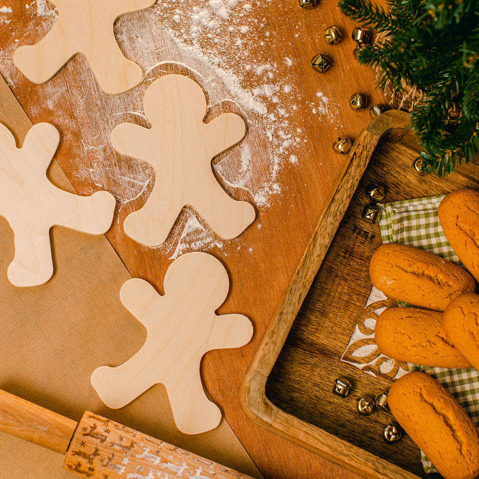 Woodpeckers Crafts Gingerbread Man Cutout Small 6"L x 4.7"W