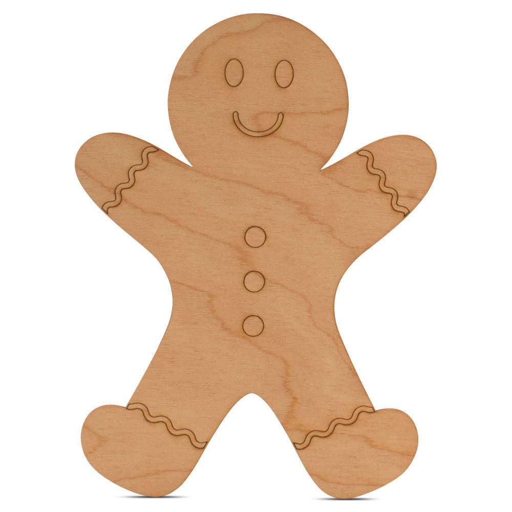 Woodpeckers Crafts Gingerbread Man Cutout with “Icing”
