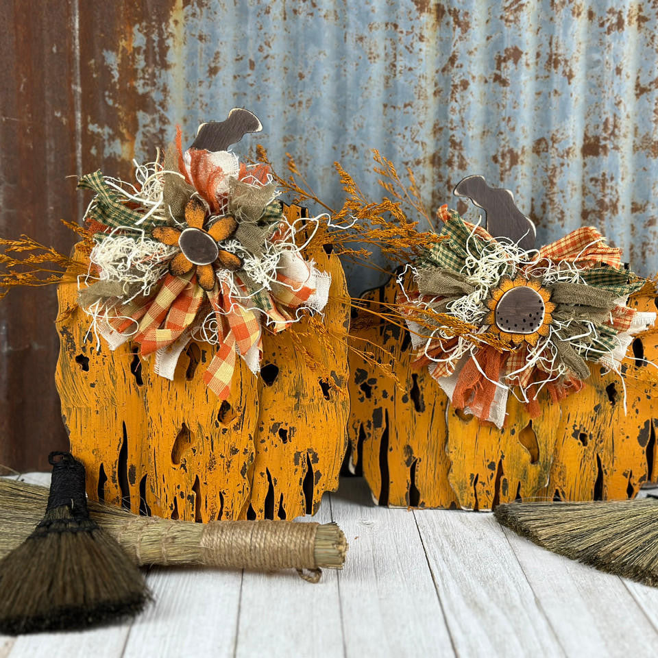 Woodpeckers Crafts Grungy Pumpkin Set