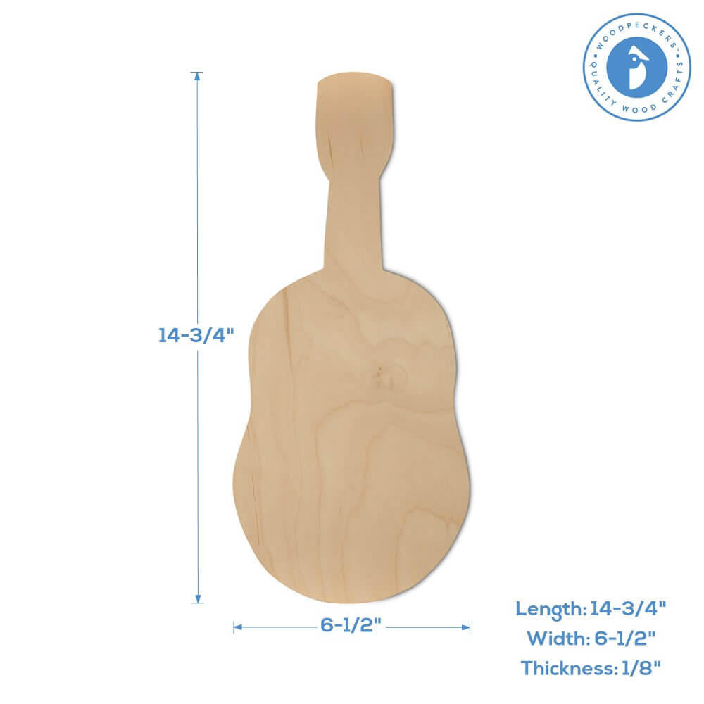 Woodpeckers Crafts Guitar Cutout