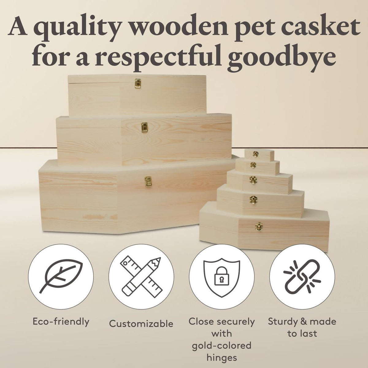 Woodpeckers Crafts Large Wooden Coffins