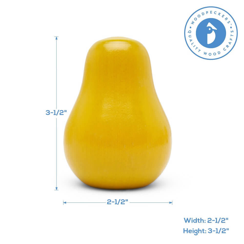 Large Yellow Wood Pear, 3-1/2"