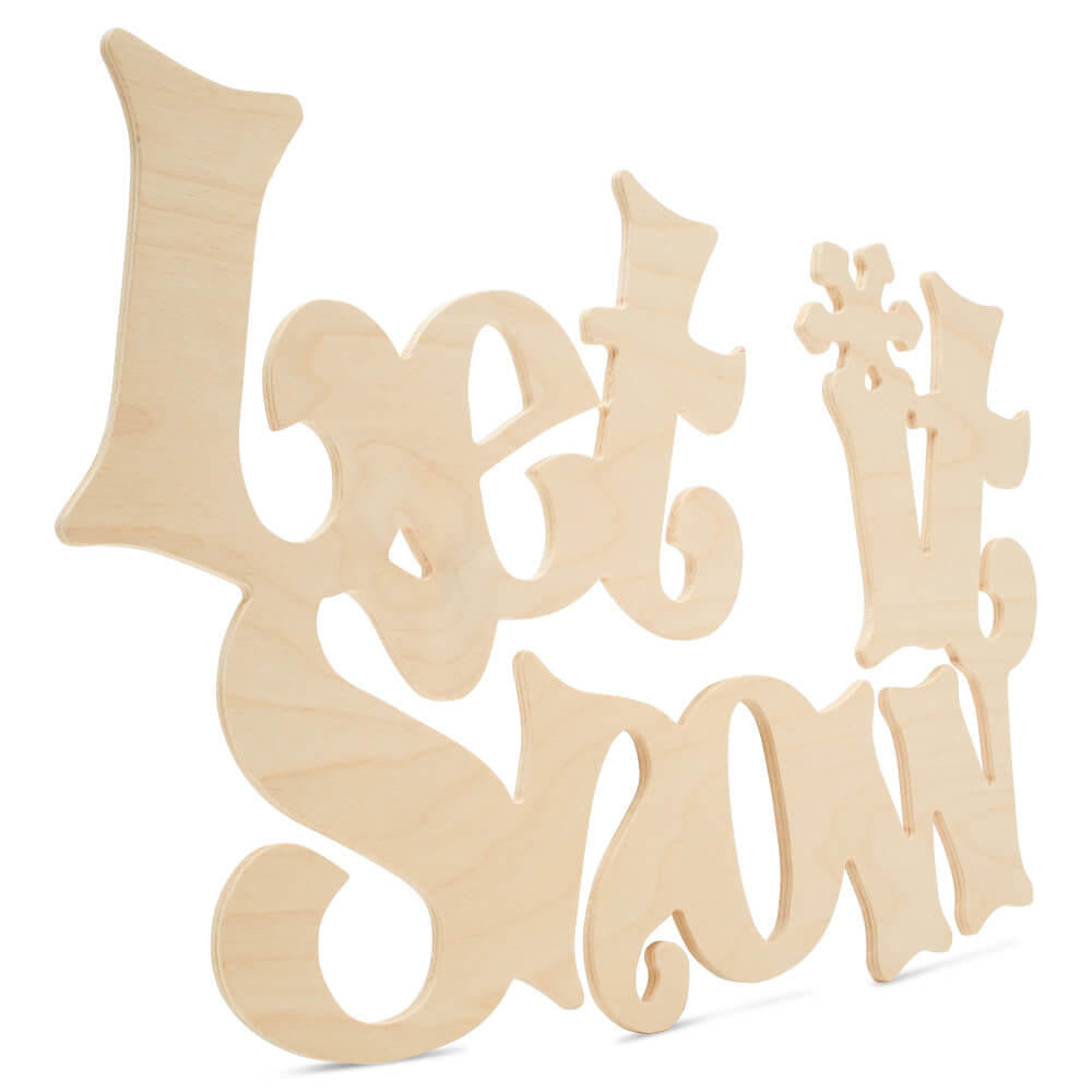 Woodpeckers Crafts "Let It Snow" Cutout 18" X 11.75"