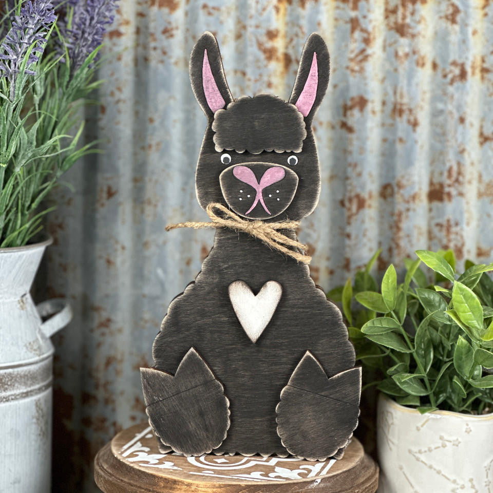 Woodpeckers Crafts Llama shelf sitter by Pickitz