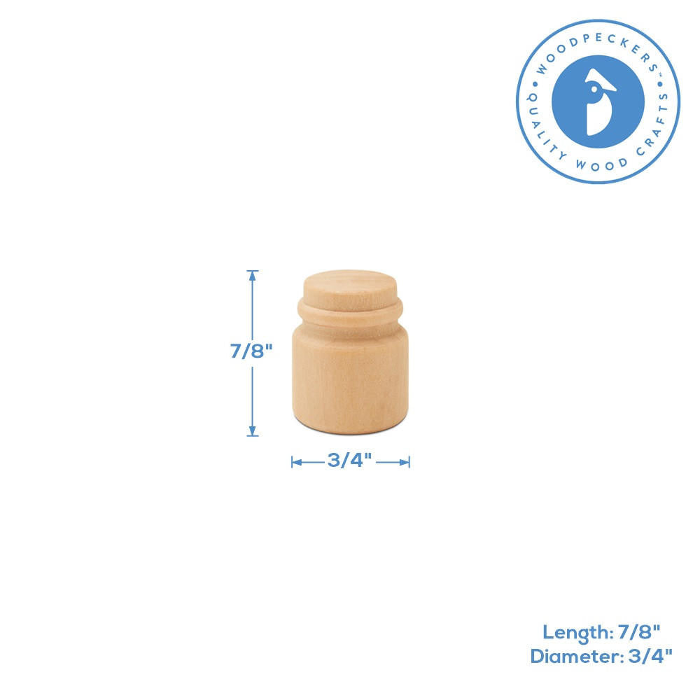 Miniature Mason Jar, 3/4”
