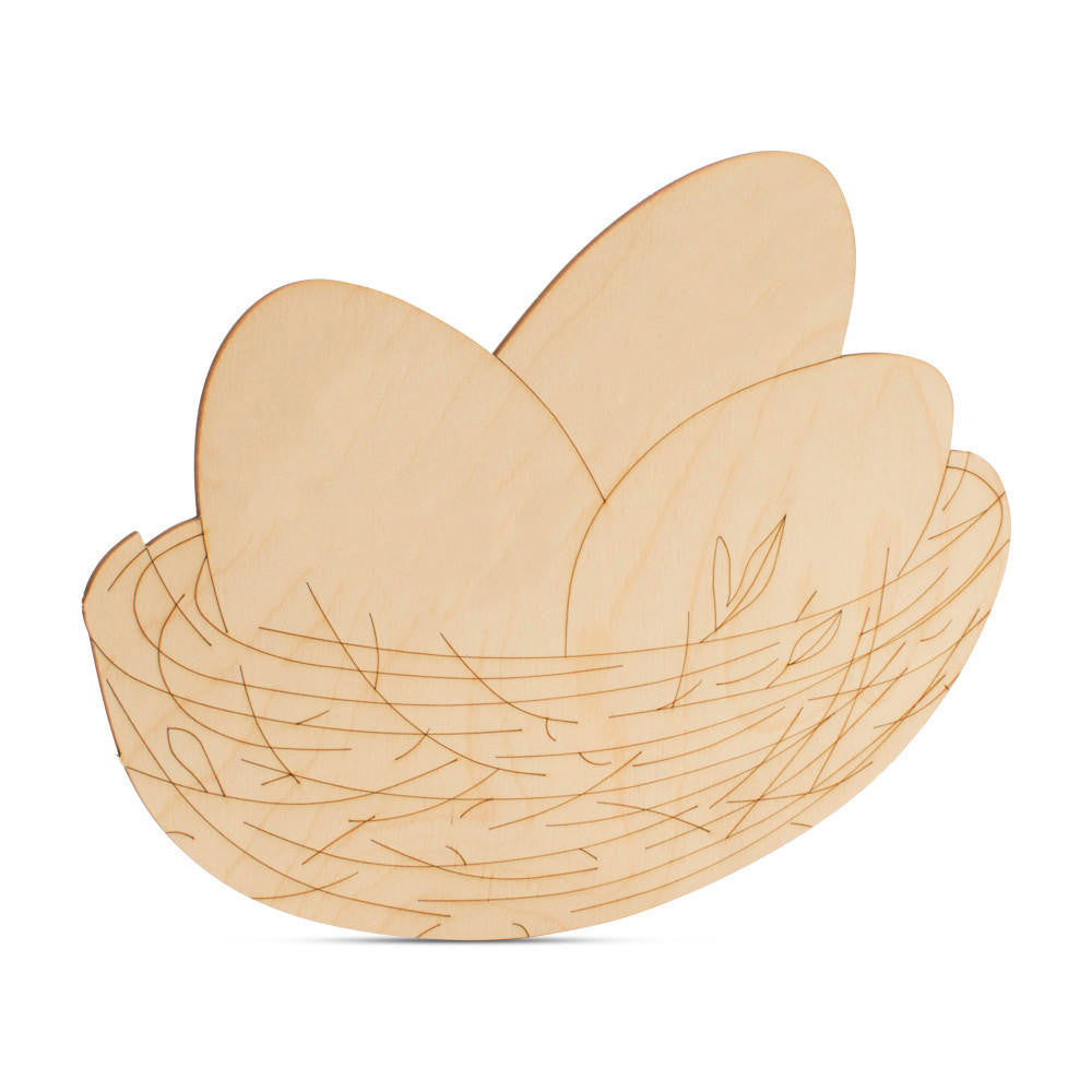 14" Nest with Eggs Cutout