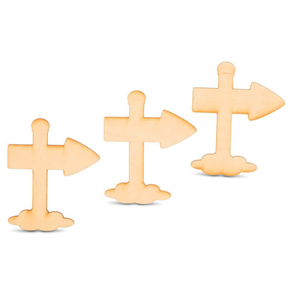 Woodpeckers Crafts North Pole Sign Post Cutout