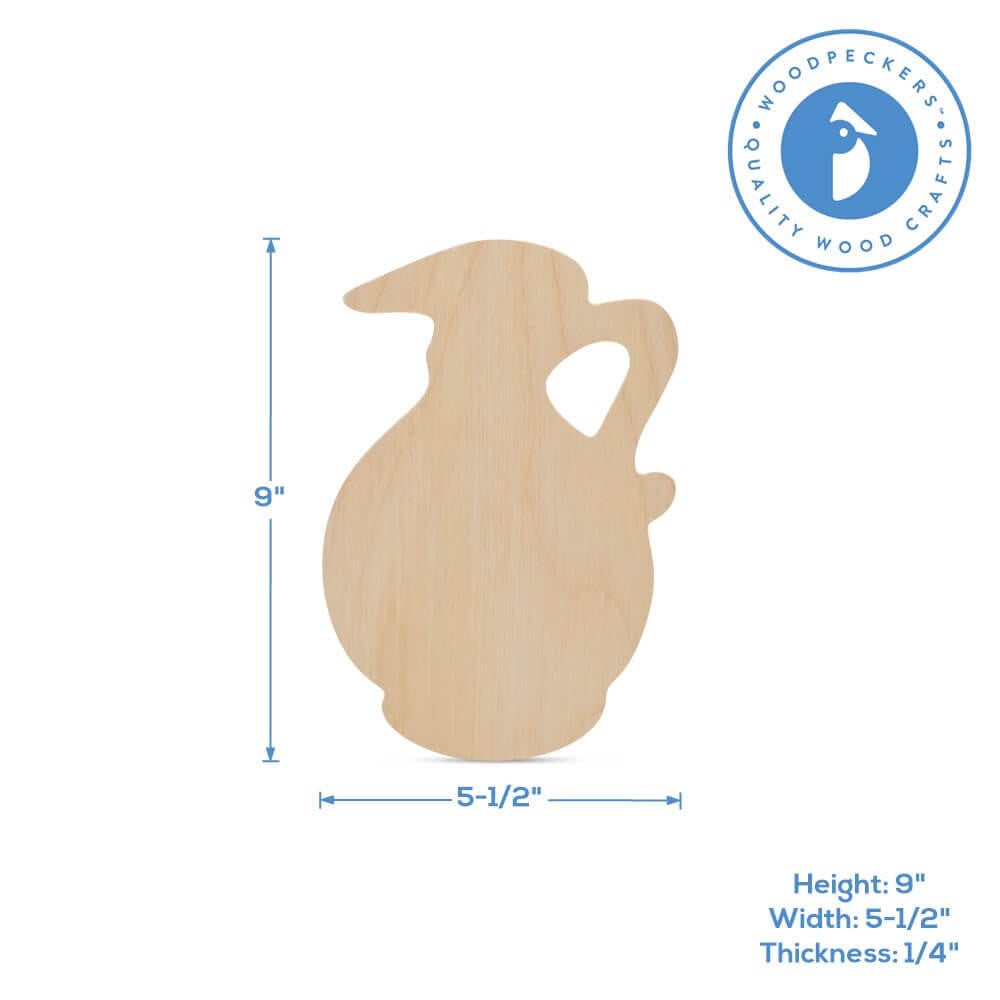 Oil Pitcher Cutout, 9" x 5.5"