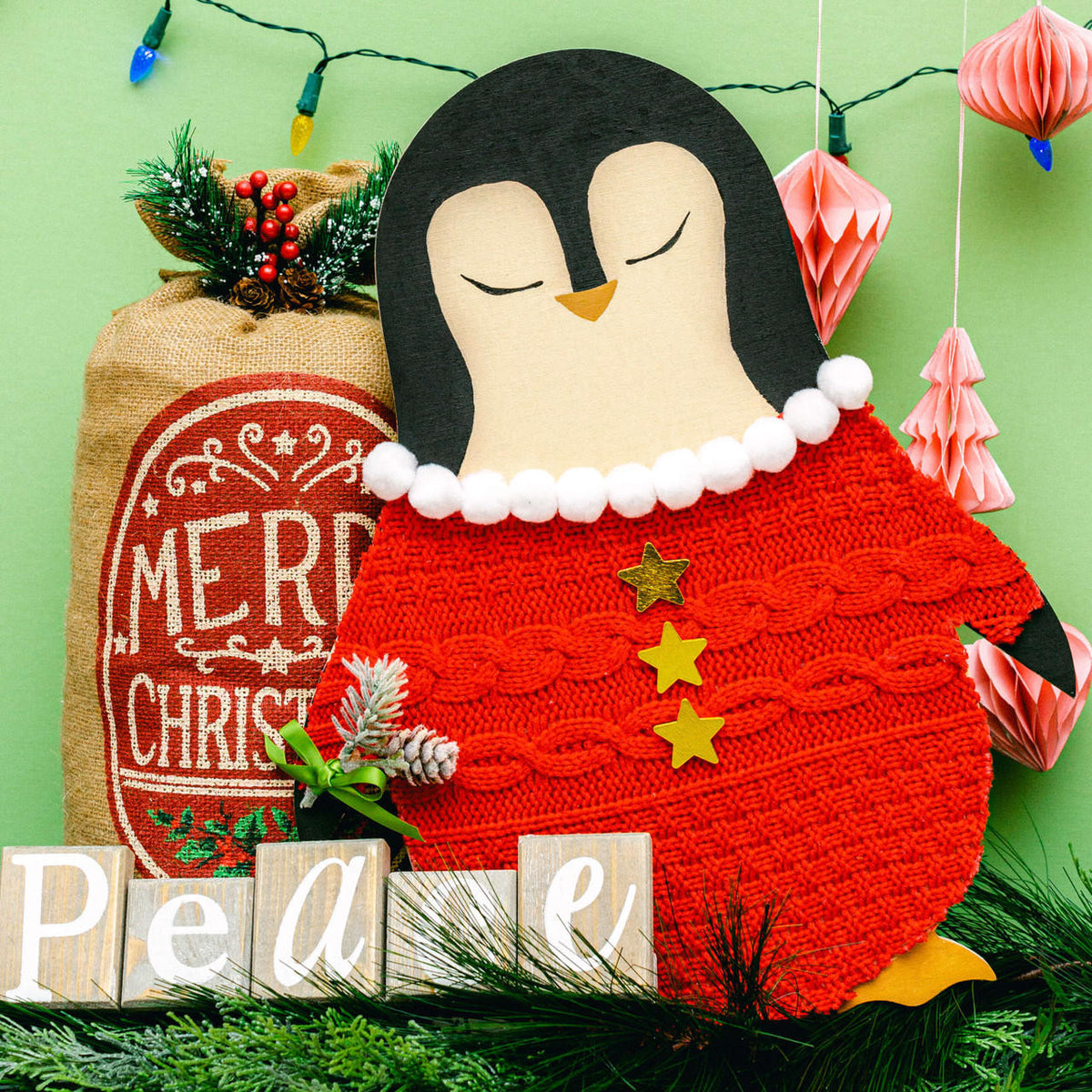 Woodpeckers Crafts Penguin Cutout Large 18" X 14-1/4"