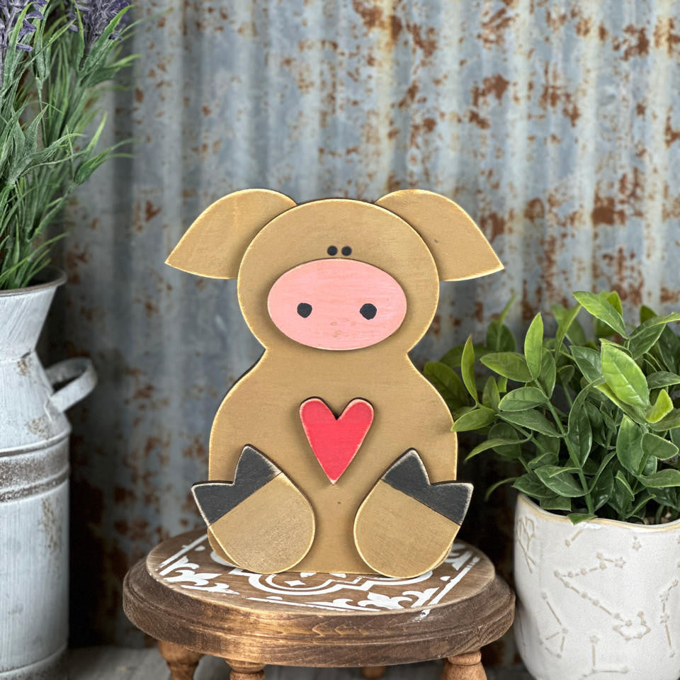 Woodpeckers Crafts Pig shelf sitter by Pickitz