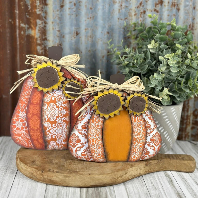 Woodpeckers Crafts Pumpkins and Sunflowers (2 PUMPKINS ONLY)