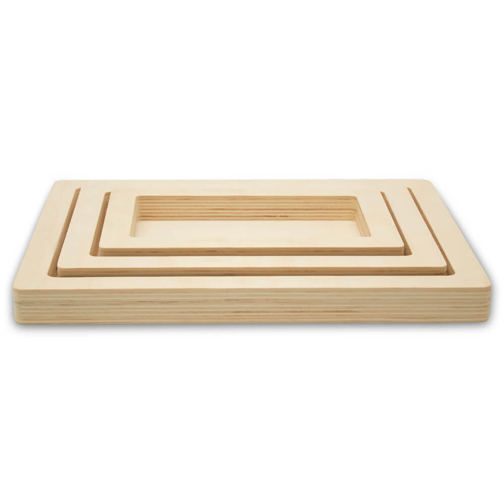 Woodpeckers Crafts Rectangle Cradled Canvas, Set of 3