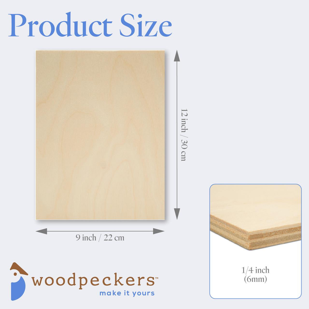 Woodpeckers Crafts Rectangle Cutout, 9" x 12", 1/4" thick