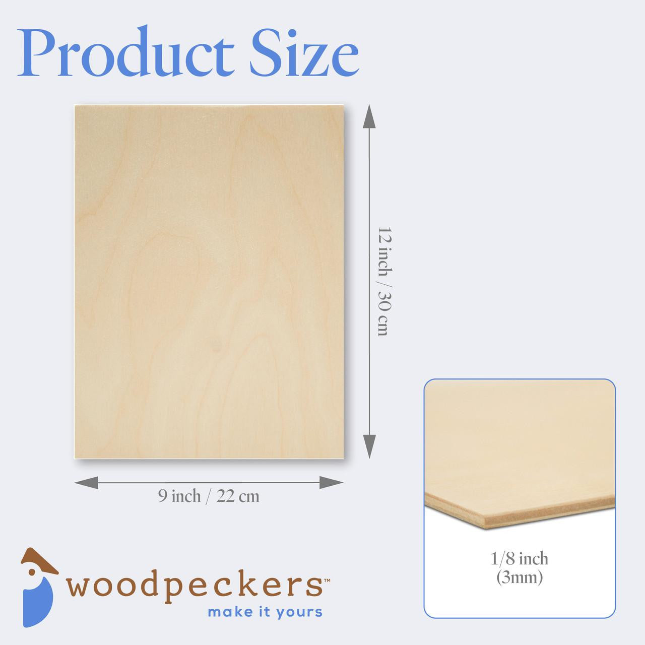 Woodpeckers Crafts Rectangle Cutout, 9" x 12", 1/8" Thick
